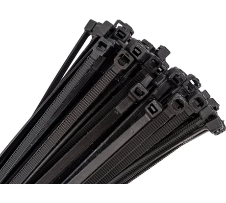 Нейлоновая стяжка Rucelf 5x400 мм черные 100 шт. СТБ-5x400-Ч 00-00006812