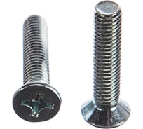 Оцинкованный винт с потайной головкой Стройбат DIN 965 М6x30 мм 9 шт. 2731164 018021