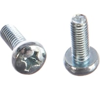 Оцинкованный винт с полукруглой головкой Стройбат DIN 7985 М6x16 мм 12 шт. 2731061 092781