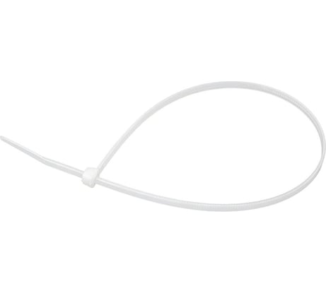 Бандаж для кабеля Стройбат 5х300 мм белый 100 шт. 1226033/138180