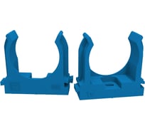 Крепёж-клипса для труб Промрукав АБС-пластик синяя д32 25 шт PR13.0108