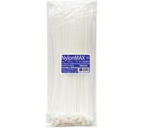 Стяжка кабельная Nylon Max 3.6x300 мм, белый, нейлоновая, 100 шт. 4603777989132 TY-4x250wh