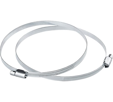 Обжимной хомут MasterProf 9 мм, оцинкованный, 130-150 мм, 2 шт. ИС.140971.2