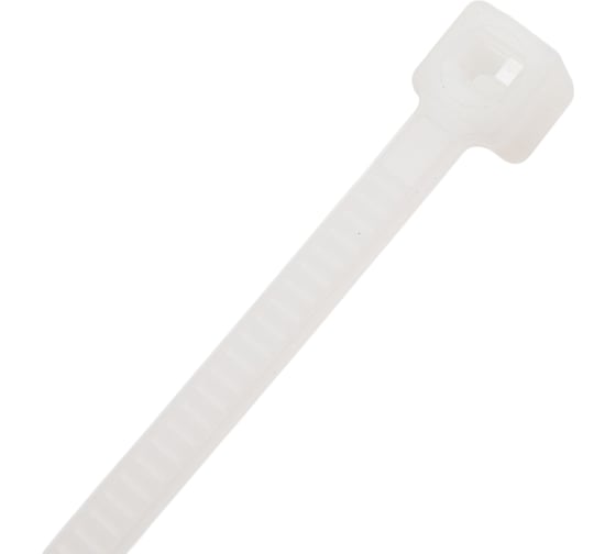 Нейлоновые стяжки Fortisflex КСС 12x1000 мм, белый, 100 шт. 89902