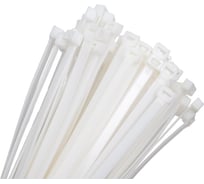Нейлоновые стяжки Fortisflex КСС 9x400 мм, белый, 100 шт. 89898