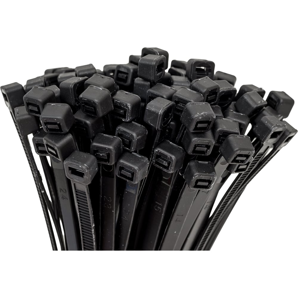 Нейлоновые стяжки Fortisflex КСС 5x160 мм, черный, 100 шт. 89905 ...