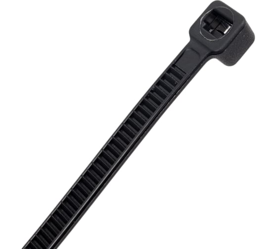 Нейлоновые стяжки Fortisflex НСС EasyFix 4x370 мм, черный, 100 шт. 89924