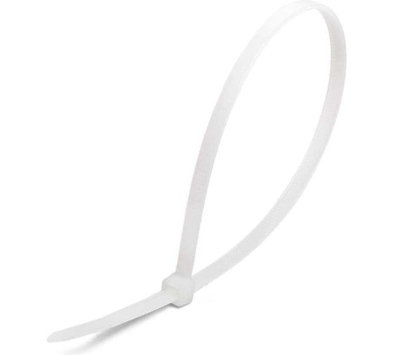 Нейлоновые стяжки Fortisflex НСС EasyFix 3x250 мм, белый, 100 шт. 89913