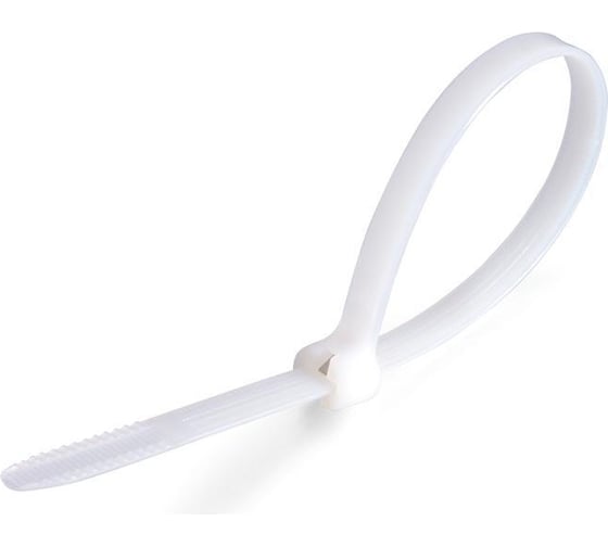 Нейлоновые стяжки Fortisflex КСЗ 5x250 мм, белый, 100 шт. 90332