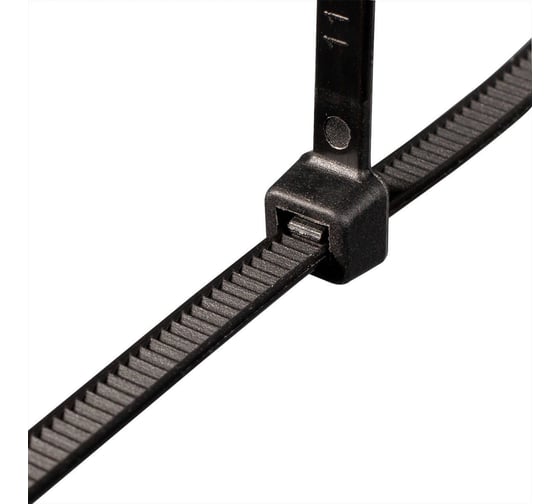 Нейлоновые стяжки Fortisflex КСС NORD 3x250 мм, черный, 100 шт. 89940