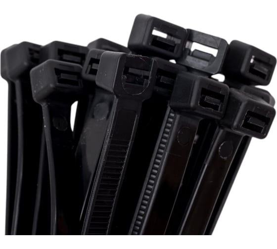 Нейлоновые стяжки Fortisflex НСС EasyFix 9x500 мм, черный, 100 шт. 89929