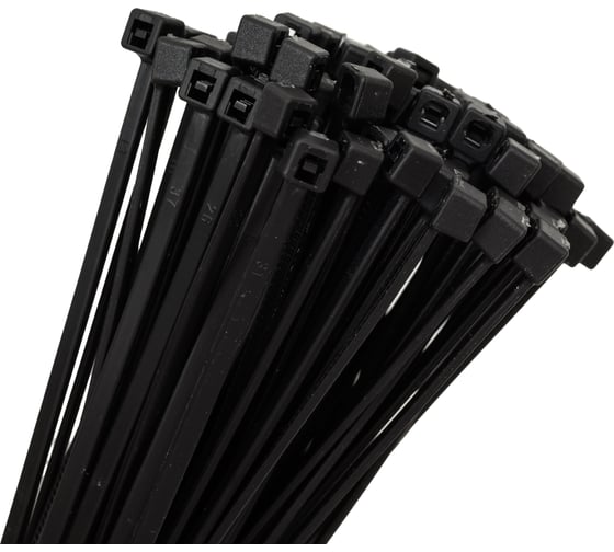 Нейлоновые стяжки Fortisflex КСС 3x250 мм, черный, 100 шт. 89903