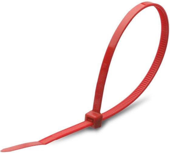 Нейлоновая стяжка Fortisflex КСС 5x400 мм, красный, 100 шт. 90328