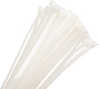 Нейлоновые стяжки Fortisflex КСС 3x250 мм, белый, 100 шт. 89893