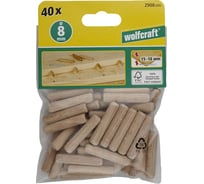 Деревянные шипы Wolfcraft 8x40 мм 40 шт. 2908000