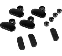 Зеркалодержатель ТУНДРА арт.2025, без сверления, цвет черный 9714576