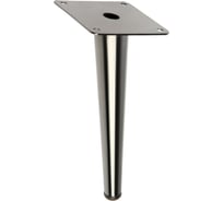 Мебельная опора CAPPIO OP07 h=150 мм, толщина площадки 1.8 мм, цвет глянцевый черный 9618024