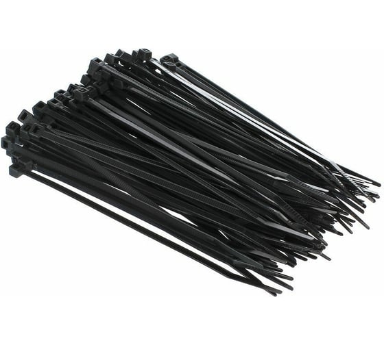 Стяжка Telecom нейлон 3.6х150мм, черная 100шт TIE3.6X150MM-B