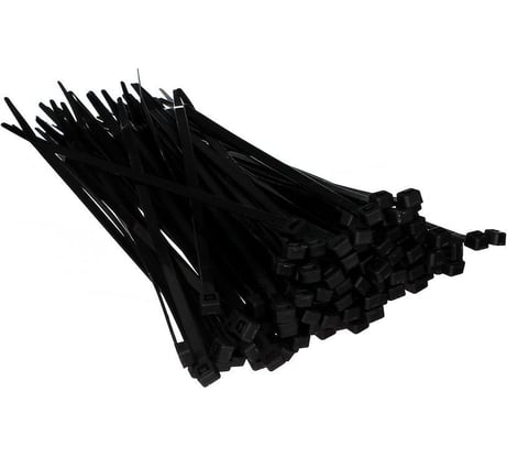 Стяжка Telecom нейлон 4x200мм, черная 100шт TIE4.0X200MM-B