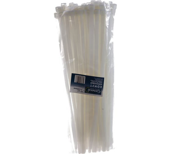 Нейлоновый хомут General Lighting Systems GNC-72-300-W, 7,2x300 мм, 100 шт. белый 1 50 475315