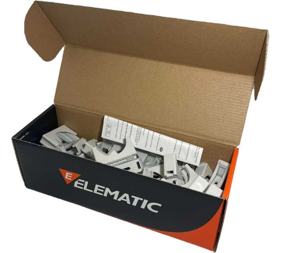 Пластиковый фиксатор для полипропиленовых труб ELEMATIC ECAV 40 d=32-40 мм, 20 шт. 13501040
