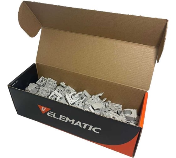Пластиковый фиксатор для полипропиленовых труб ELEMATIC ECLIP d=16 мм, 100 шт. 13502116