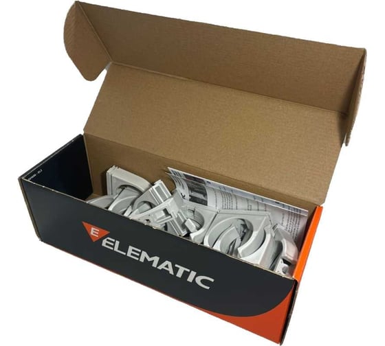 Пластиковый фиксатор для полипропиленовых труб ELEMATIC ECLIP d=50 мм, 20 шт. 13502150