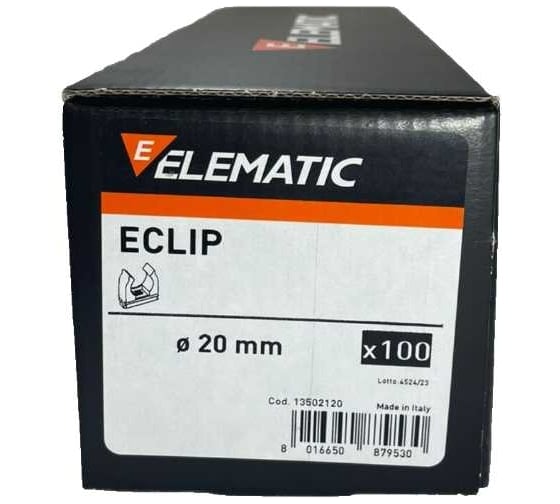 Пластиковый фиксатор для полипропиленовых труб ELEMATIC ECLIP d=20 мм, 100 шт. 13502120