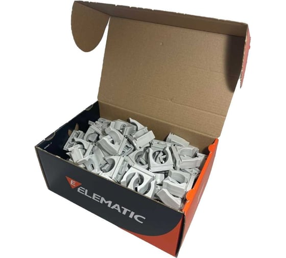 Пластиковый фиксатор для полипропиленовых труб ELEMATIC ECLIP d=25 мм, 100 шт. 13502125