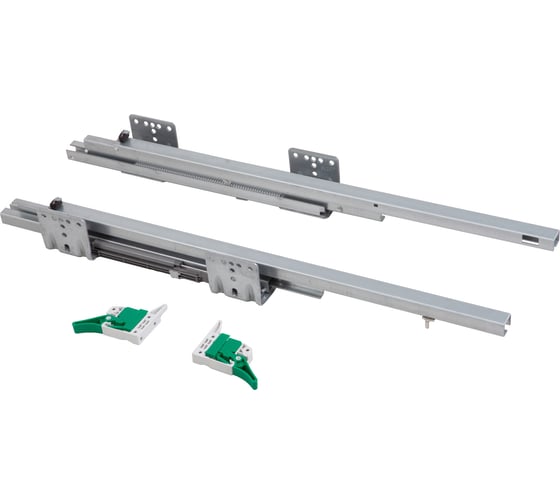 Направляющая cкрытого монтажа AKS SLIM SLIDE L-450 с с-мой плавного закрытия 62558 1