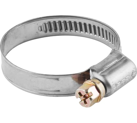 Хомуты Зубр ЭКСПЕРТ нерж. сталь накатная лента 9мм 16-25мм 5шт 3787-16-25