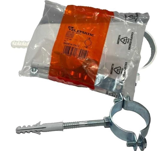 Хомут крепления для труб Elematic ZN d=1 1/2" - 38.1 мм 8411006