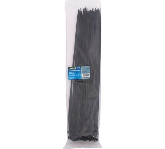 Нейлоновый хомут стяжка DolleX 4,8х400 мм, уп. 100 шт., черный SN-540