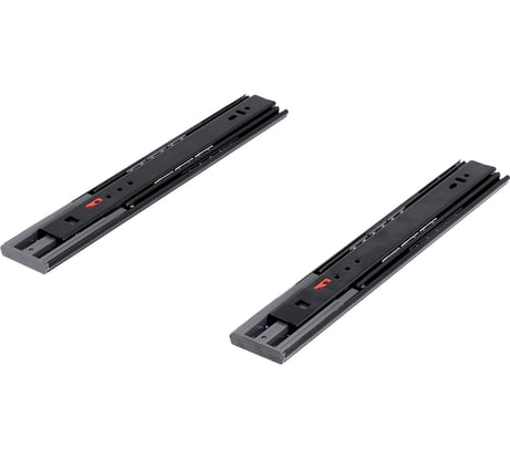 Шариковые направляющие SAMET SO CLASS Black накладные, 46 мм, с доводчиком, 300 мм 115292