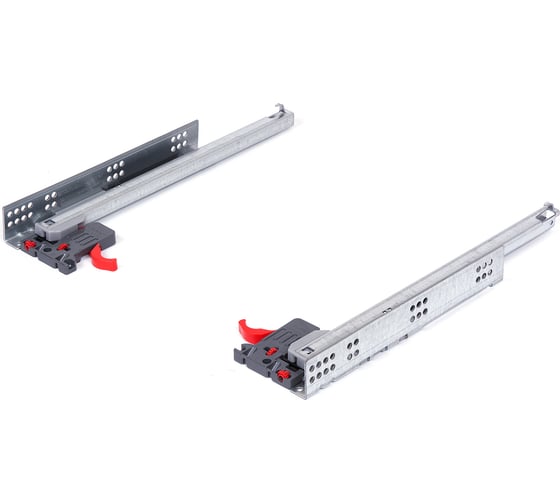 Направляющая SAMET SMART SLIDE частичного выдвижения с доводчиком, Lock-Fix, 400 мм 111581 1
