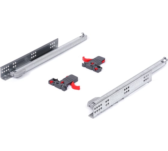 Направляющая SAMET SMART SLIDE частичного выдвижения с доводчиком, Lock-Fix, 400 мм 111581