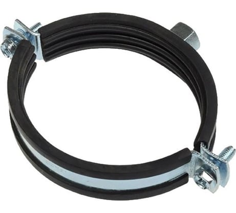 Хомут оцинкованный с резиновым уплотнителем Terma 98-104 мм, (3 1/2") с гайкой М10 24042 17761