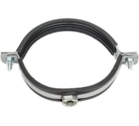 Хомут оцинкованный с резиновым уплотнителем Terma 120-129 мм, (4 1/2") с гайкой М10 24044 18970