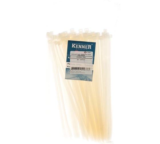 Кабельные стяжки КРЕП-КОМП KENNER Profi 7,6х292 100 шт БЕЛЫЙ жкб76292