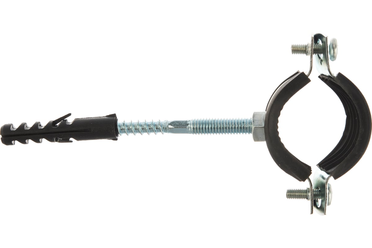 Металлорезиновый хомут с дюбелем и шурупом СТМ 1 32-36 мм CHSR0001 ...