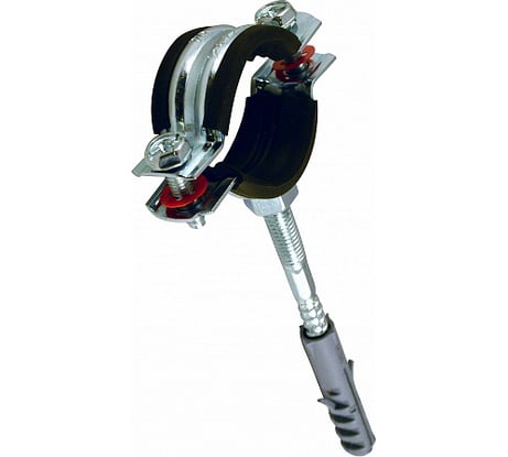 Металлорезиновый хомут с дюбелем и шурупом СТМ 3 87-92 мм CHSR0003