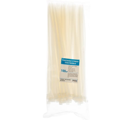Пластиковый хомут KELTOS 8x350 (7.6x350 мм) белый 100 шт 2271