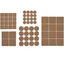 Протекторы защитные из фетра VORTEX бежевые в ассортименте Ø 20мм Ø 30мм 24x24мм 46x46мм 24381