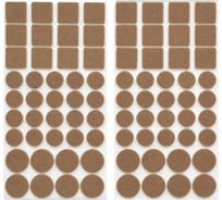 Протекторы защитные из фетра VORTEX бежевые в ассортименте Ø 20мм Ø27мм 24x24мм 24383