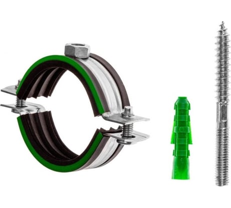 Трубный хомут КРЕП-КОМП 3/8, М8, шпилька 8x60/гайка М8/дюбель 10x50 14003816