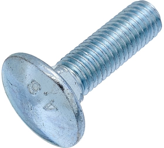 Болт мебельный Стройметиз М8x40, DIN 603, цинк, 6 шт. европодвес 42132 31801461 1