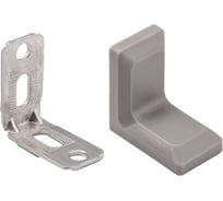 Уголок монтажный AKS с металлической основой, серый, упаковка 100 шт. AK 58309