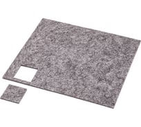 Подкладка самоприлипающая AKS фетровая, квадратная 30x30 мм, 25 подкладок AK 42031