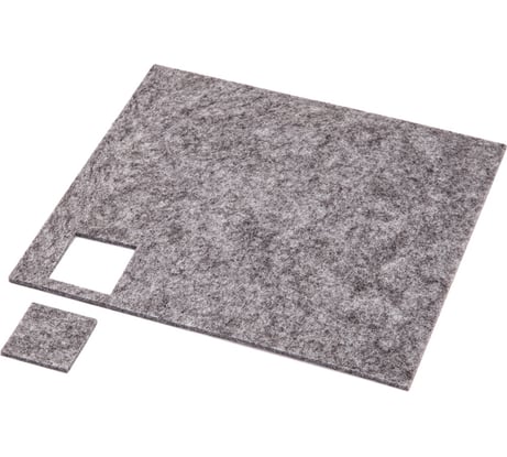 Подкладка самоприлипающая AKS фетровая, квадратная 25x25 мм, 36 подкладок 42030