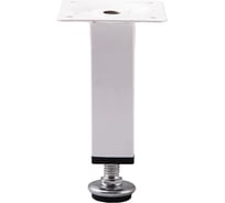 Опора мебельная AKS D-737-3 h=100, белый, AK 57401